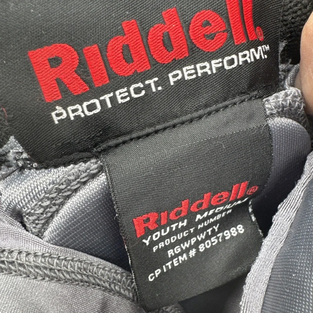 Riddell Power Boys Lightweight Integrated Padding Girdle Youth Medium Grey